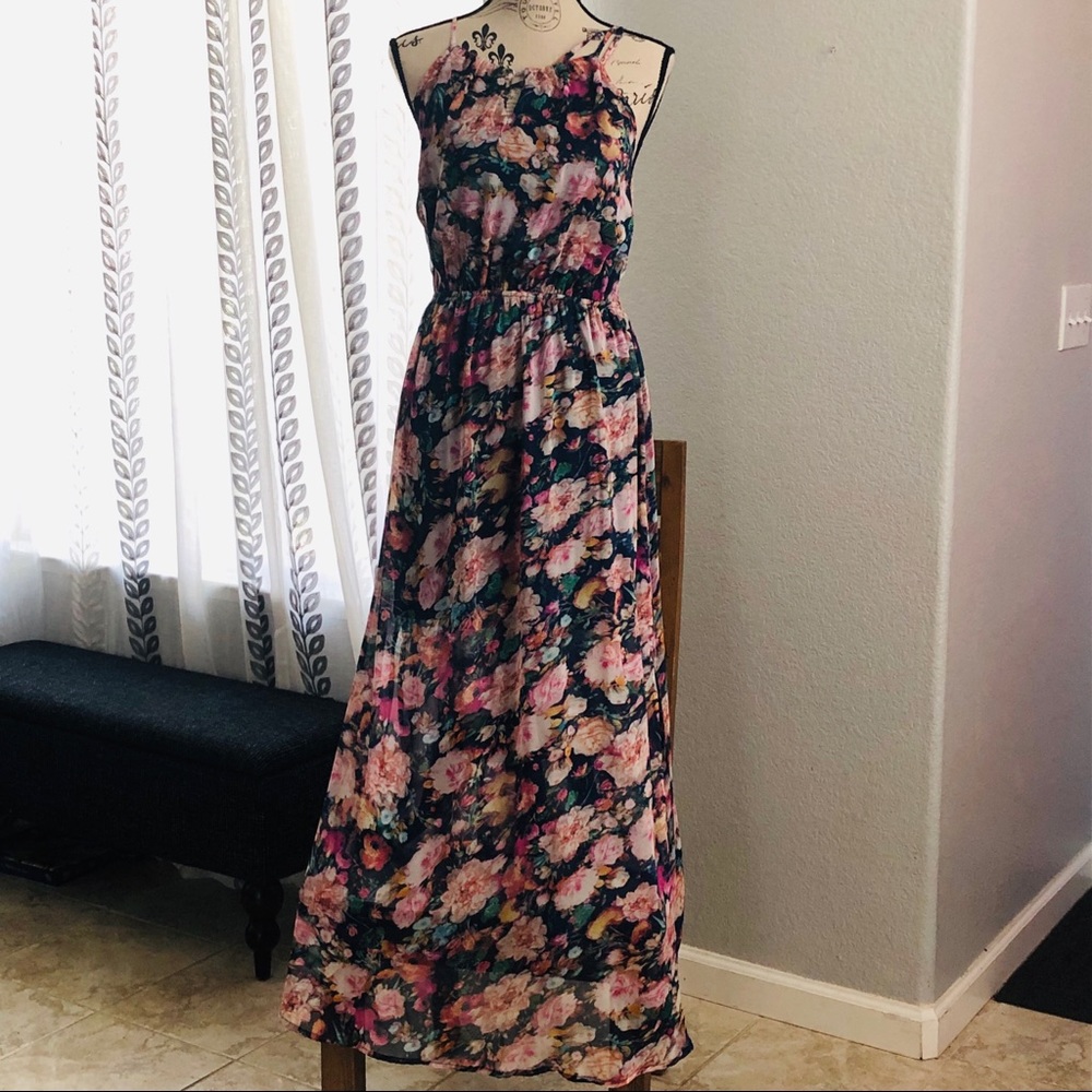Fate Maxi Dress Large Petite Blue Stitch Fix